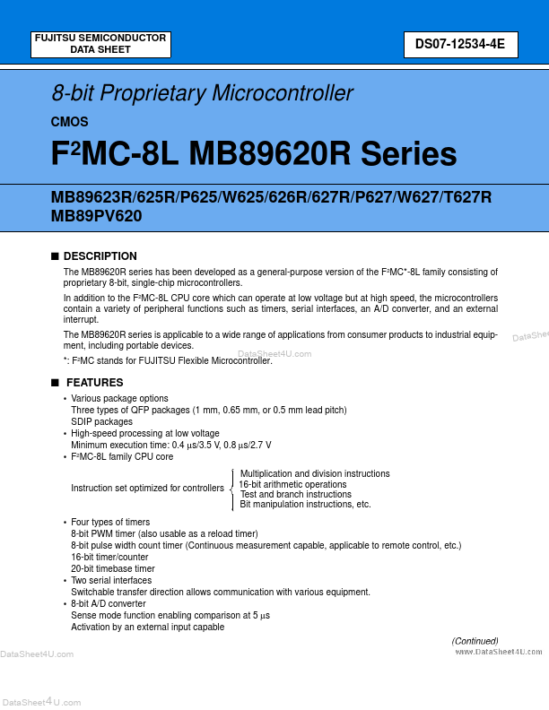 MB89627R Fujitsu Media Devices