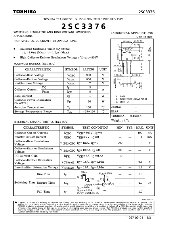 2SC3376 Toshiba Semiconductor