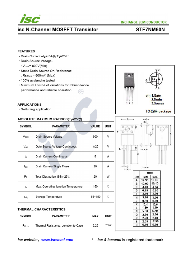 STF7NM60N