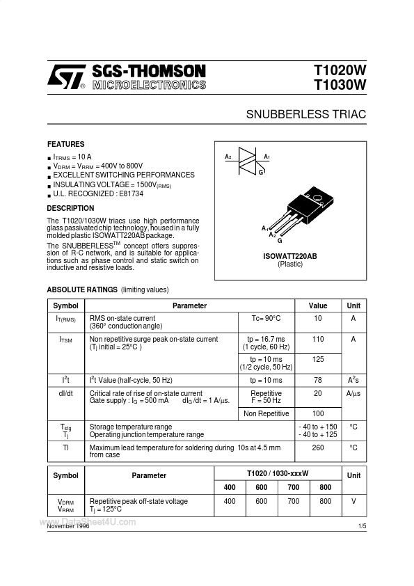 T1030W ST Microelectronics