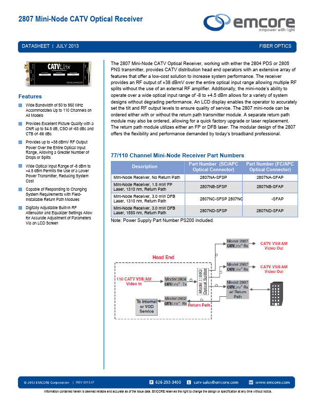 2807 EMCORE