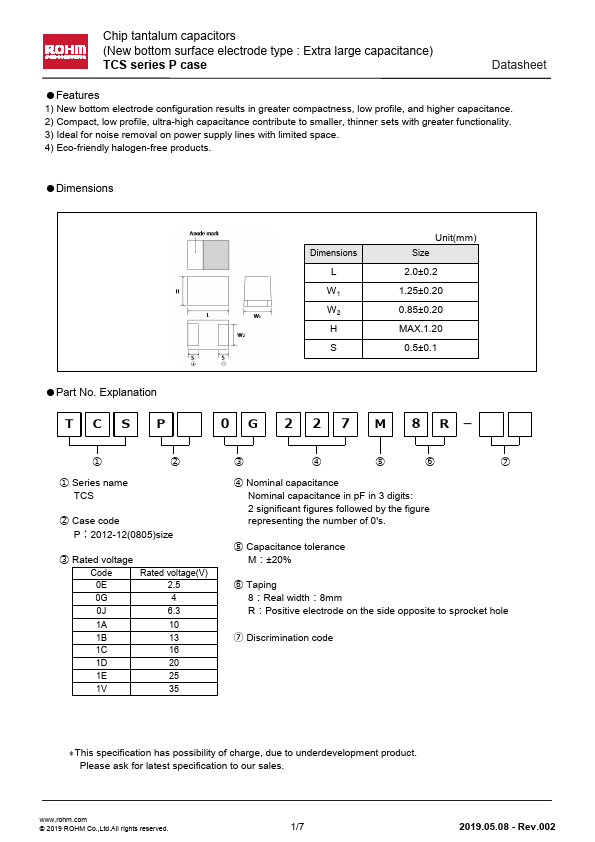 TCSP0G227M8R-V1