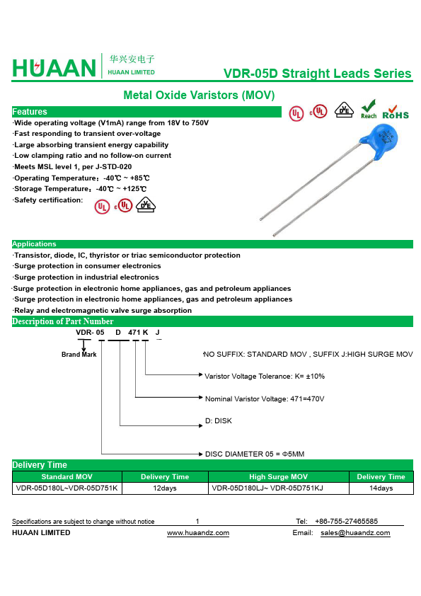 VDR-05D330K