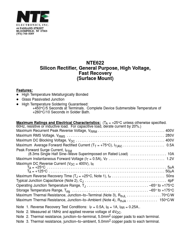 NTE622 NTE Electronics