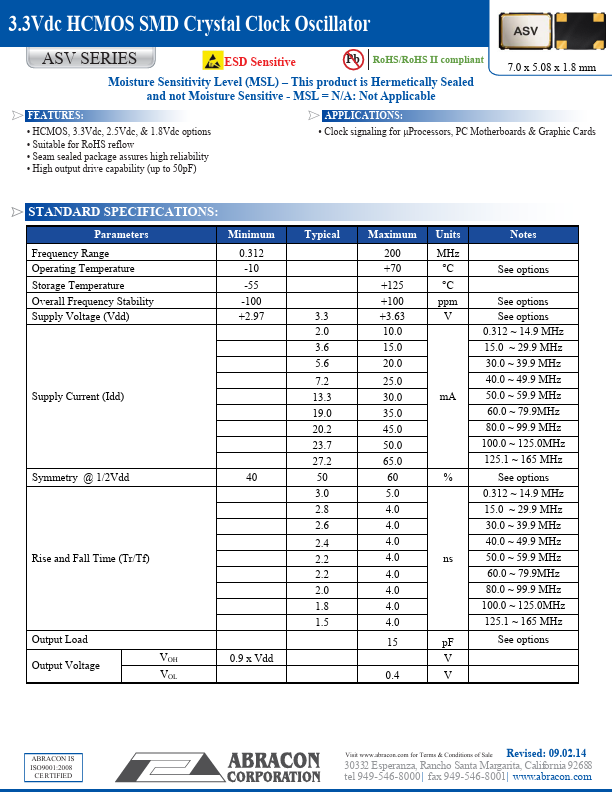 ASV-33.333MHz-L-C-T5