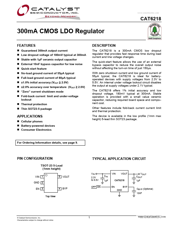 CAT6218 Catalyst Semiconductor