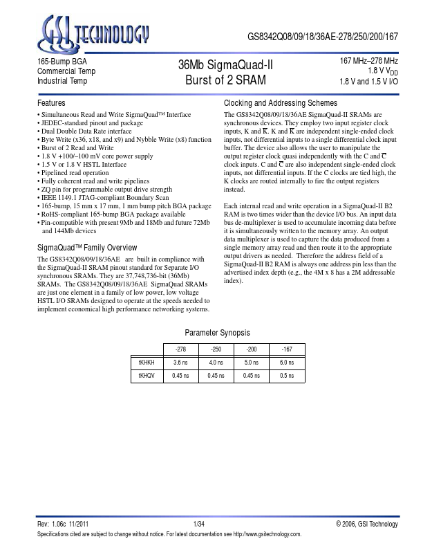 <?=GS8342Q18AE?> डेटा पत्रक पीडीएफ