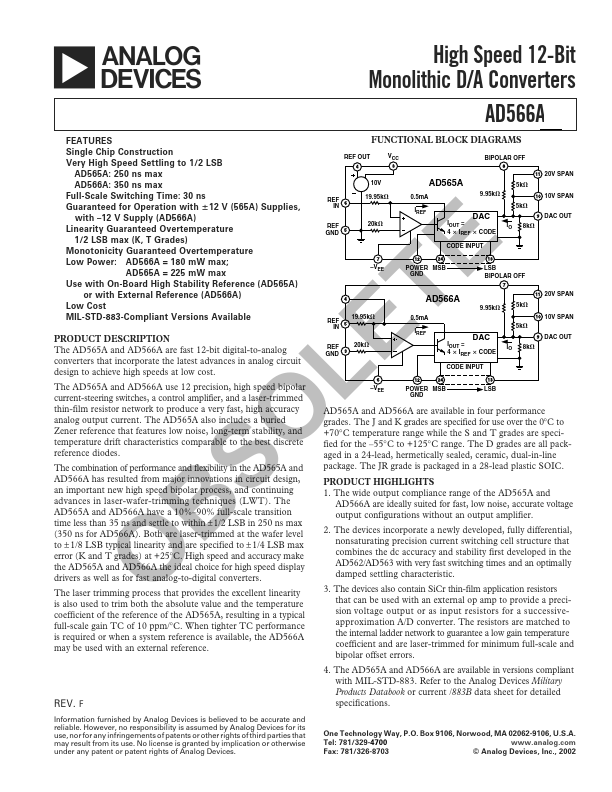 AD566A Analog Devices