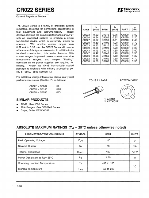 CR068 Siliconix