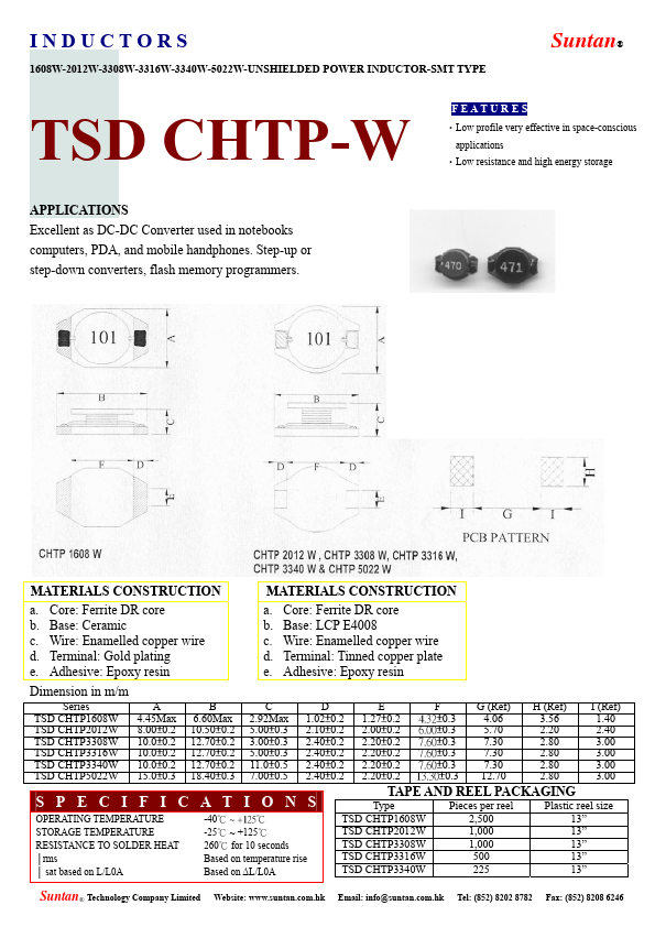 <?=TSDCHTP3308W?> डेटा पत्रक पीडीएफ