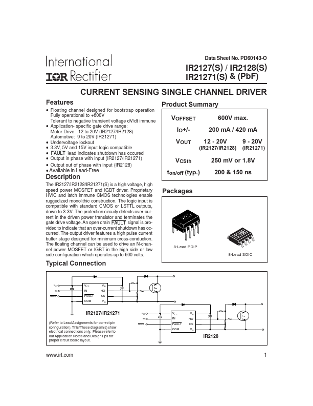 IR2127 International Rectifier