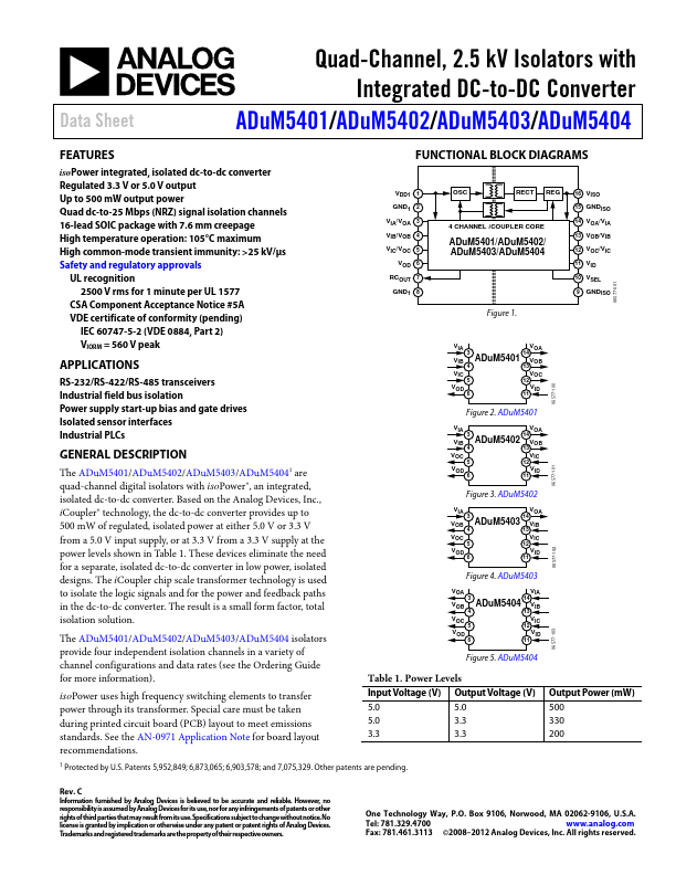 ADUM5404 Analog Devices