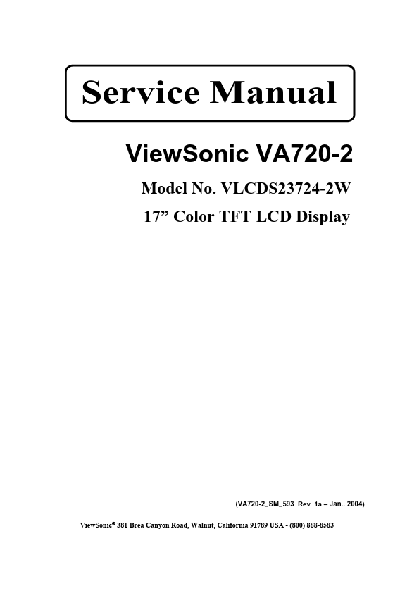 VA720-2 ViewSonic