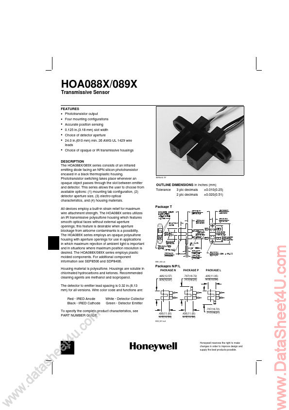 HOA089x Honeywell