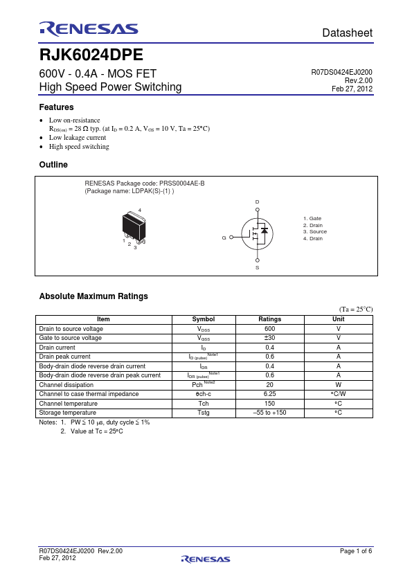 RJK6024DPE