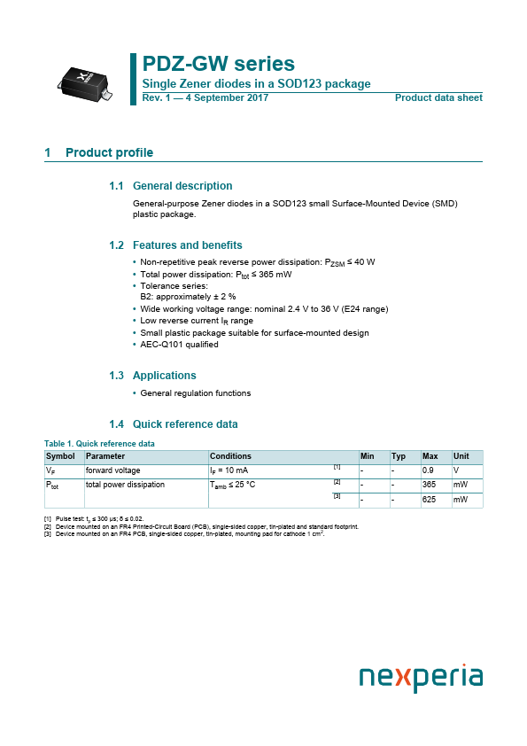 <?=PDZ2.7BGW?> डेटा पत्रक पीडीएफ