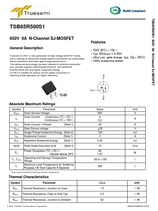 <?=TSB65R500S1?> डेटा पत्रक पीडीएफ