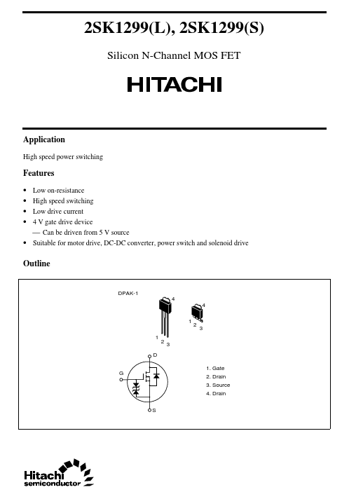 2SK1299L Hitachi Semiconductor