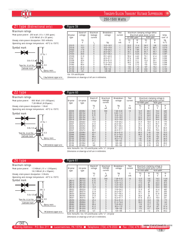 Z102x HV Component Associates