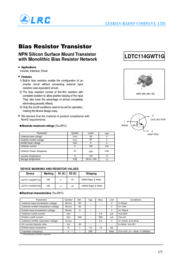 <?=LDTC114GWT3G?> डेटा पत्रक पीडीएफ