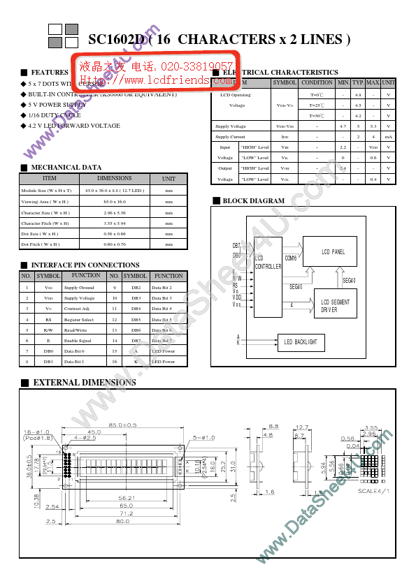 SC1602D