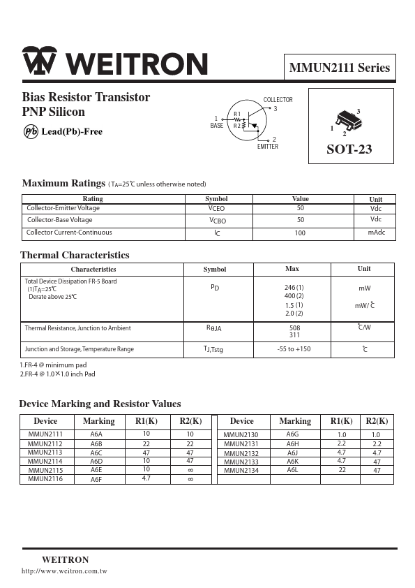 MMUN2113 WEITRON