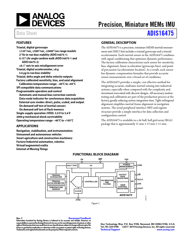 ADIS16475 Analog Devices