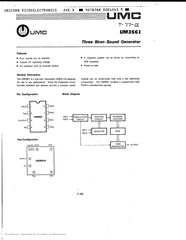 UM3561 UMC Corporation