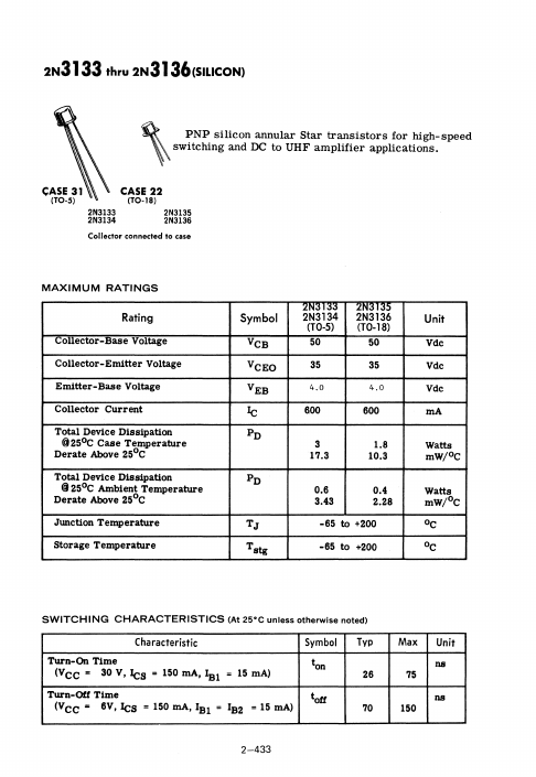 2N3135 Motorola