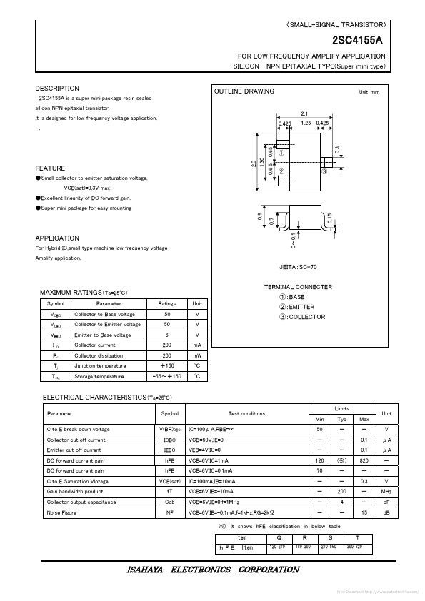 <?=2SC4155A?> डेटा पत्रक पीडीएफ