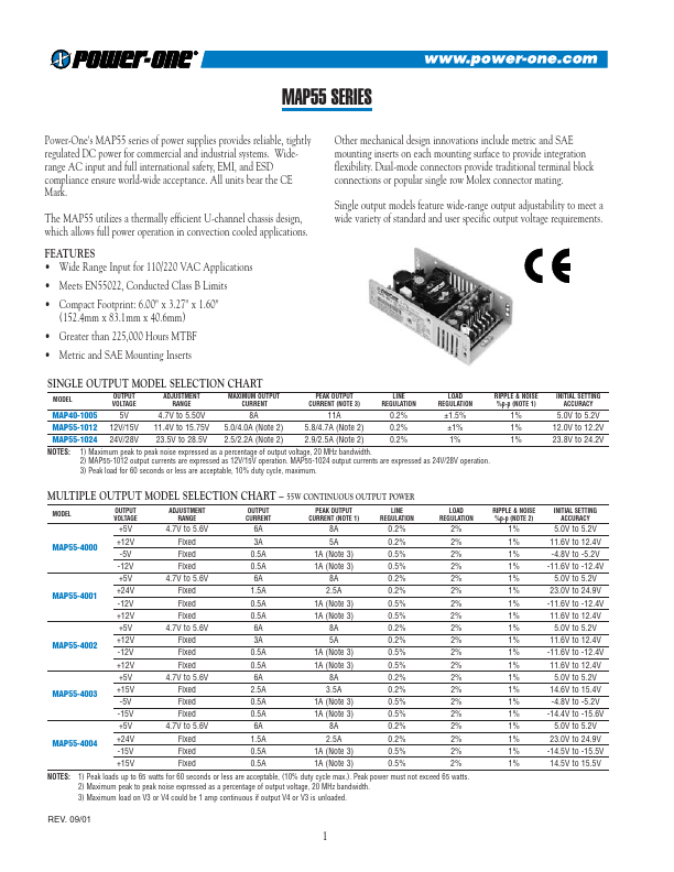 MAP55-4001 Power-One