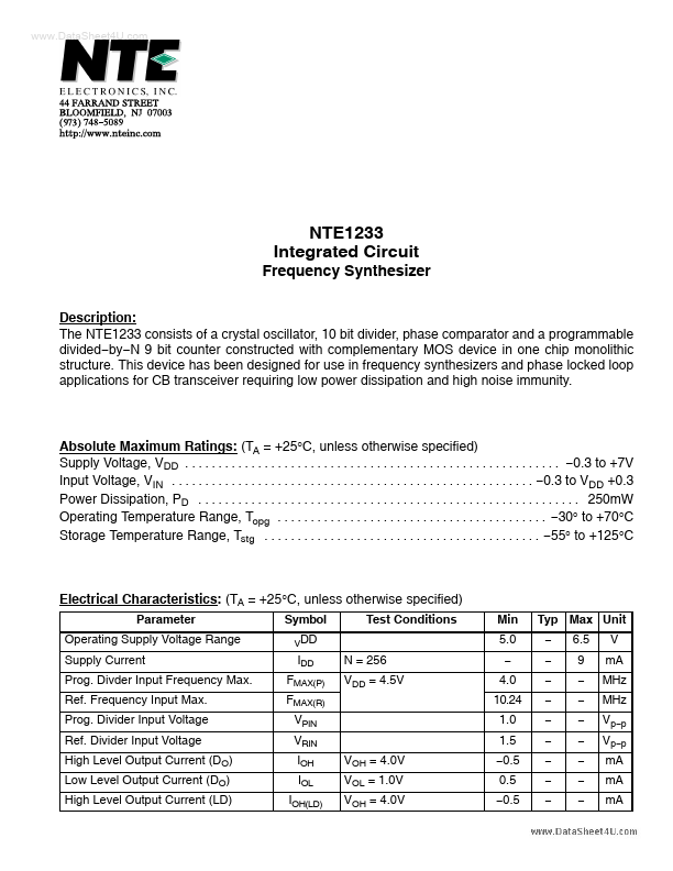 NTE1233