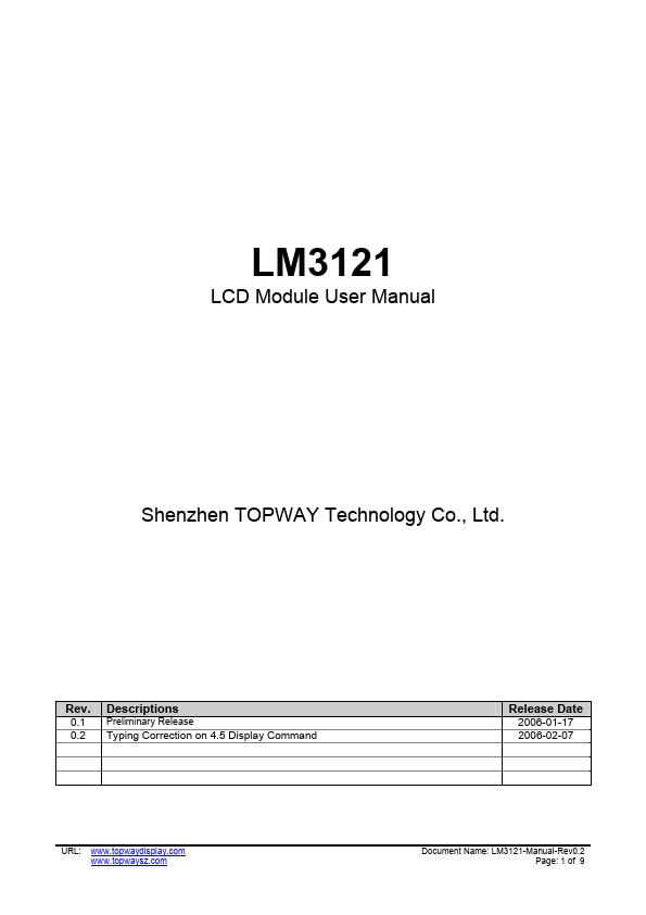 LM3121 TOPWAY