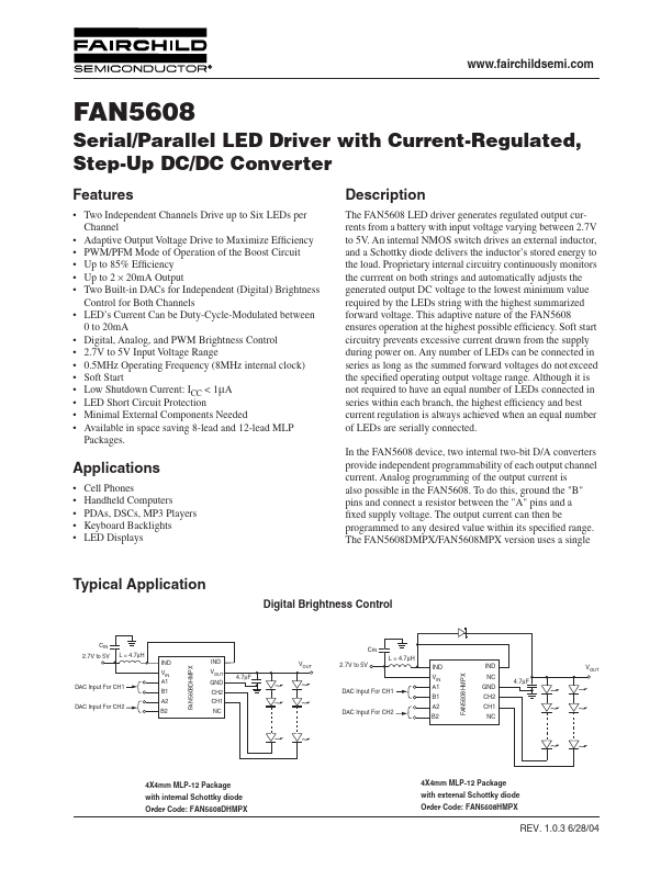 FAN5608 Fairchild Semiconductor