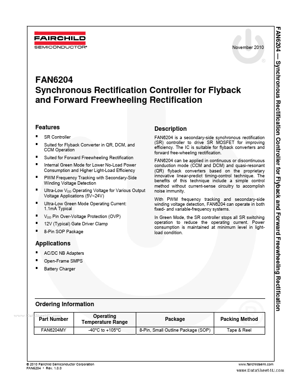 FAN6204 Fairchild Semiconductor