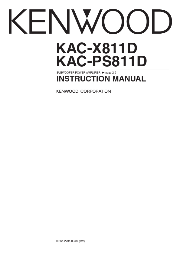 KAC-X811D