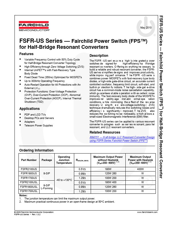 FSFR1700USL Fairchild Semiconductor