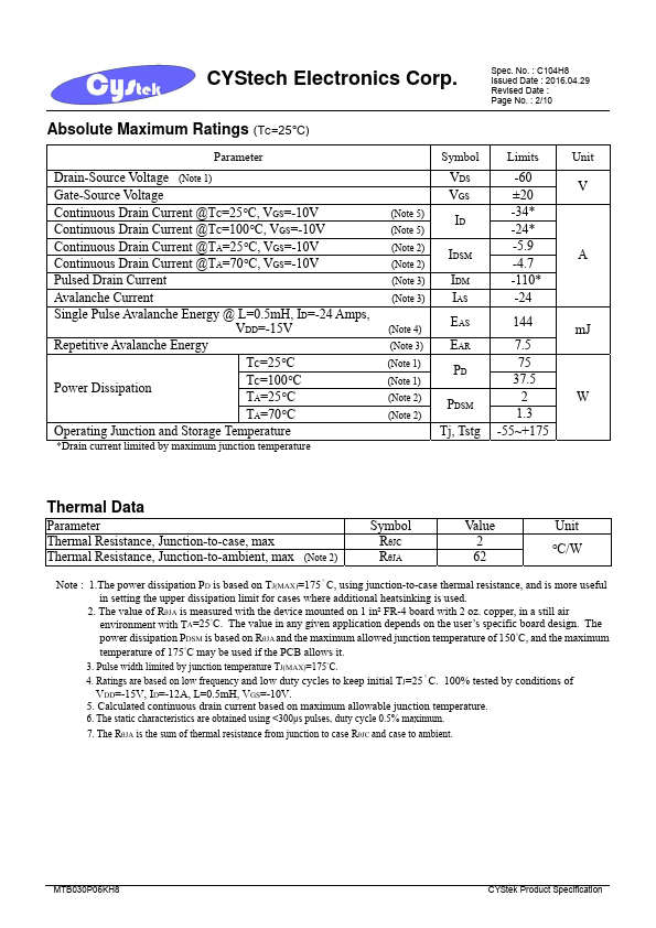 MTB030P06KH8