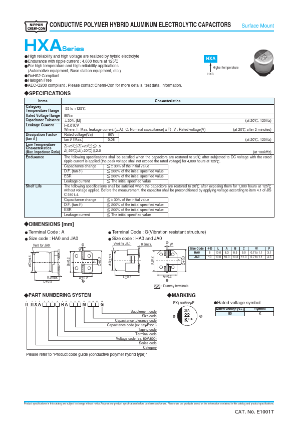 <?=HHXA800GRA390MJA0G?> डेटा पत्रक पीडीएफ