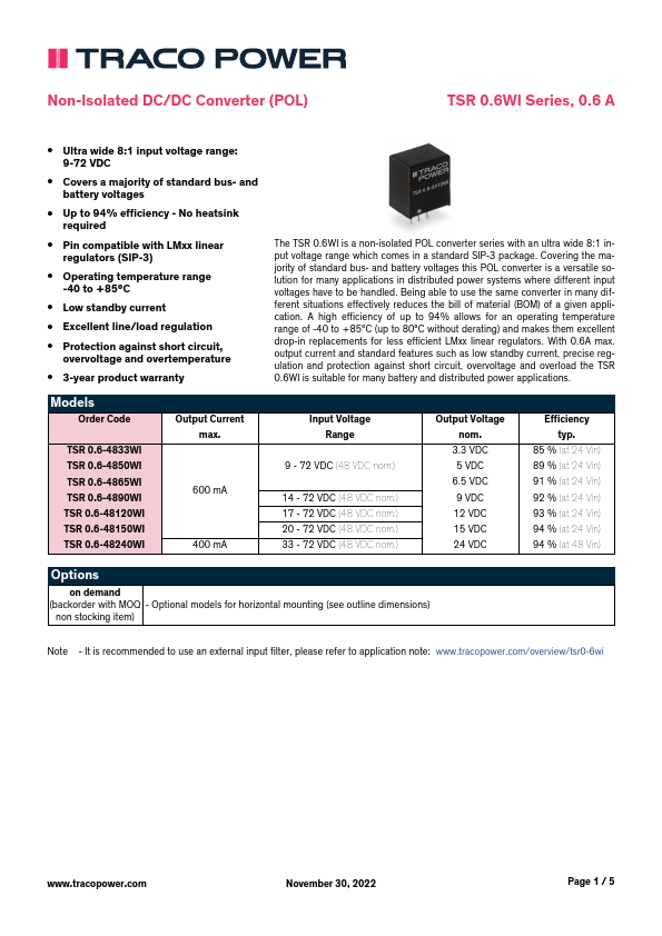 TSR0.6-4865WI