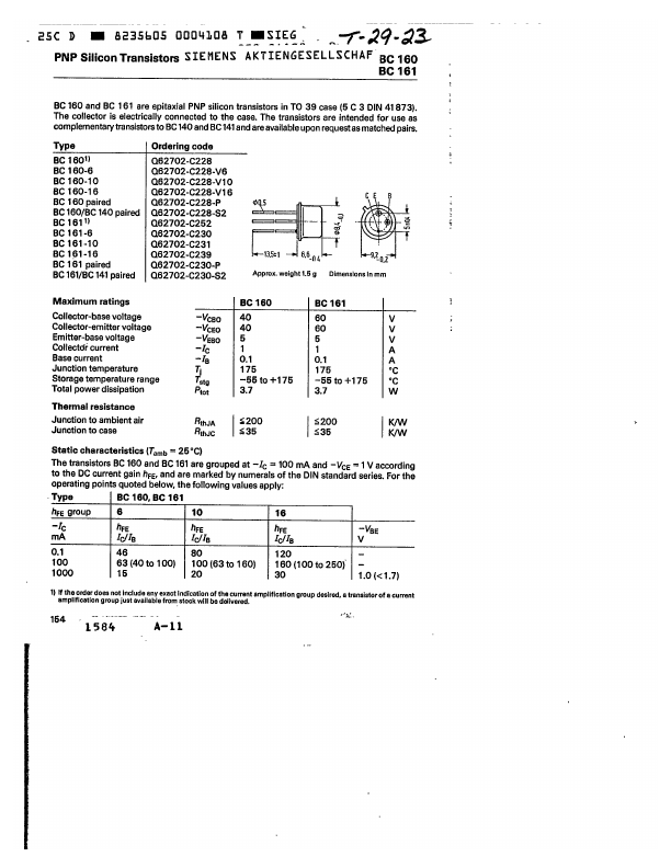 BC160 Siemens Group