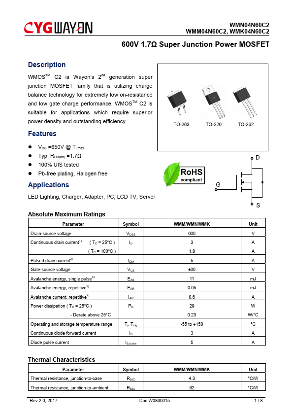 WMN04N60C2