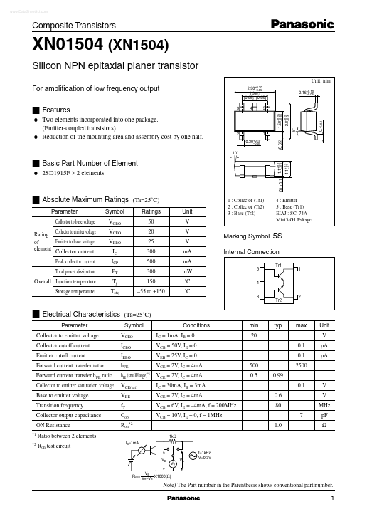 XN01504 Panasonic Semiconductor