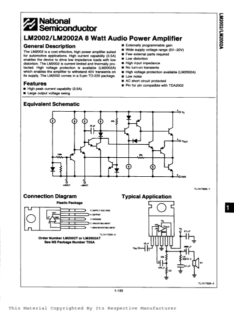 LM2002A National Semiconductor