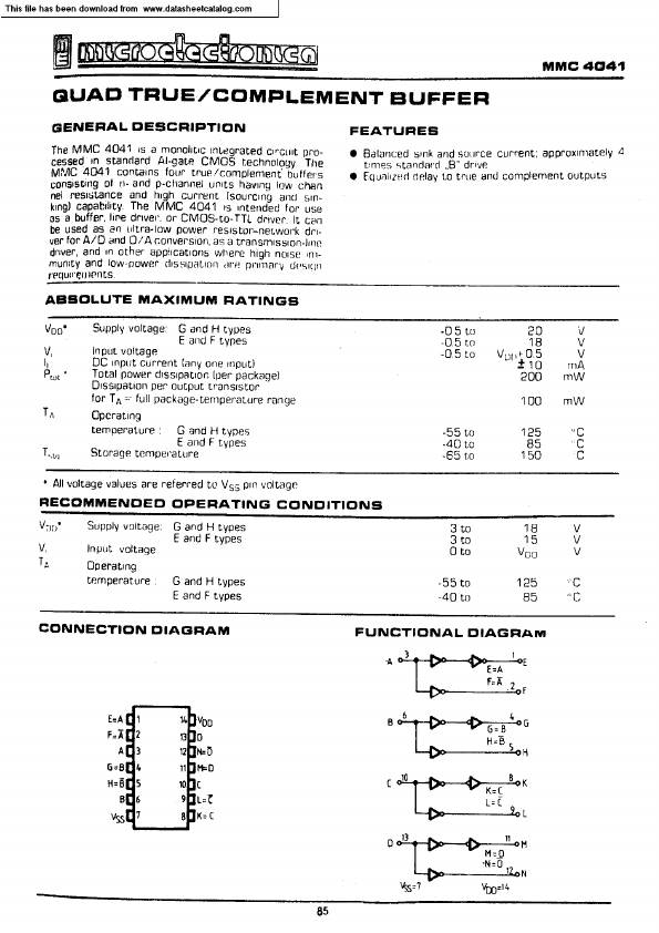 MMC4041 Micro Electronics