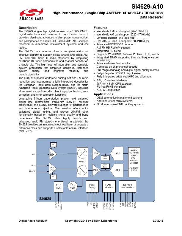 <?=Si4629-A10?> डेटा पत्रक पीडीएफ