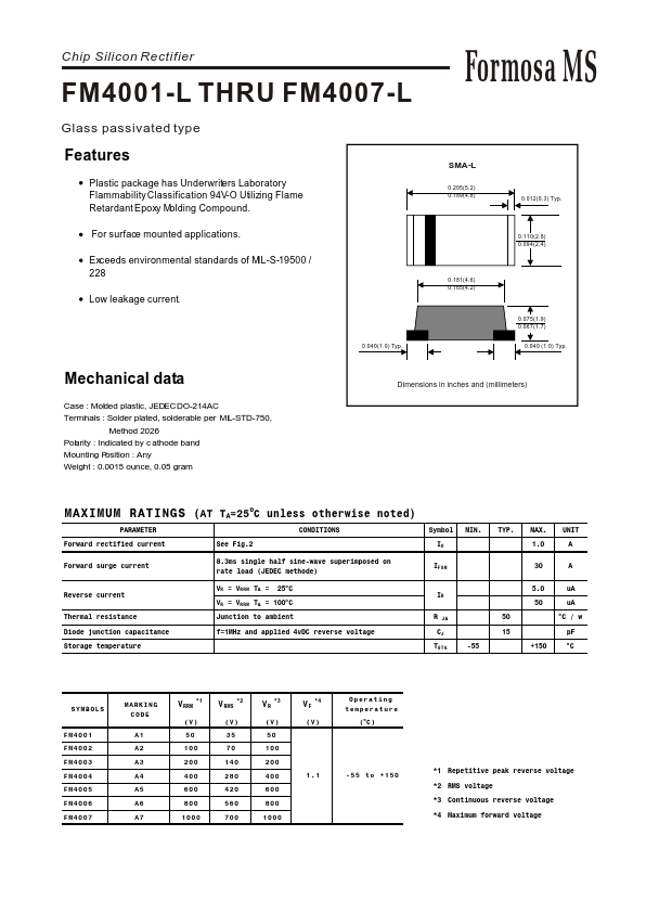 FM4003-L Formosa MS