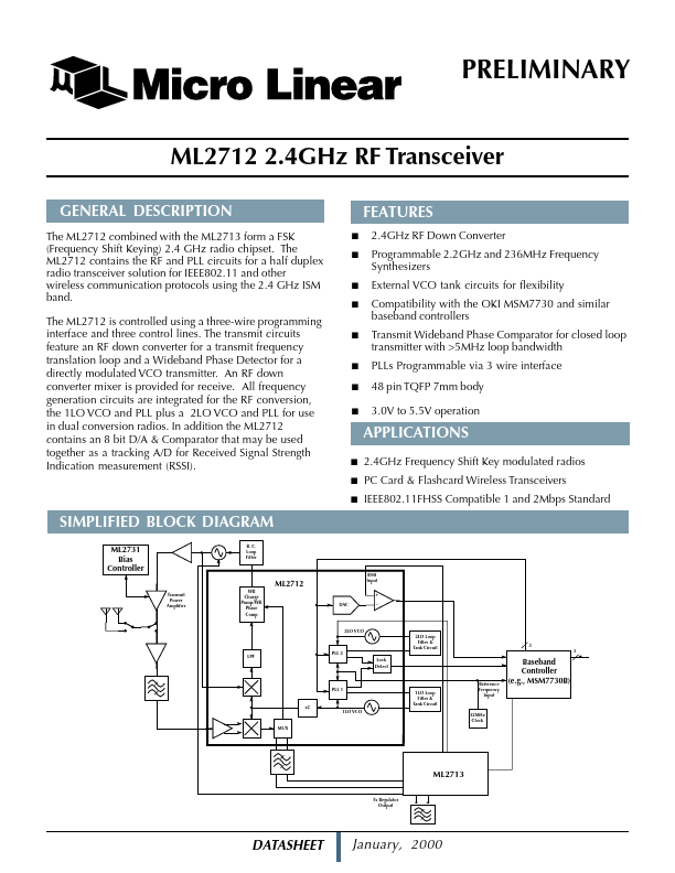 ML2712 Micro Linear
