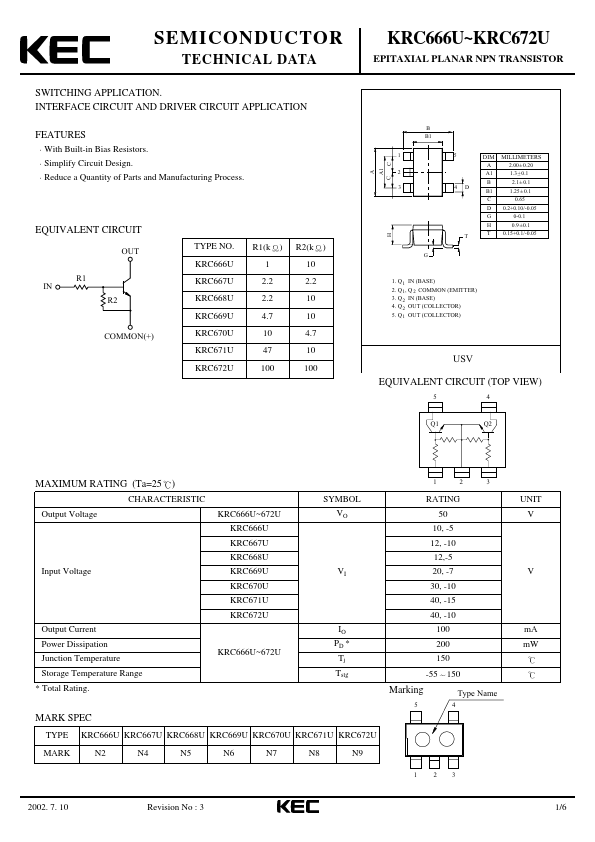 KRC667U Korea Electronics