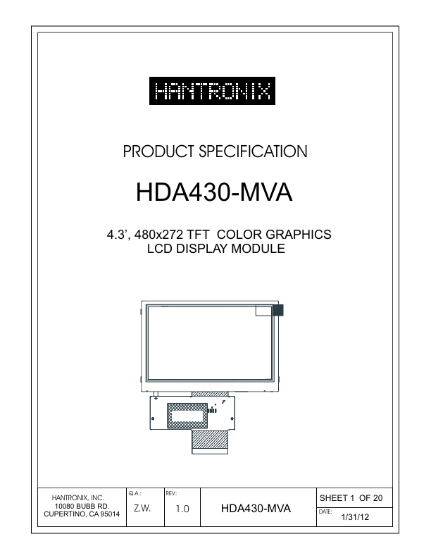 <?=HDA430-MVA?> डेटा पत्रक पीडीएफ
